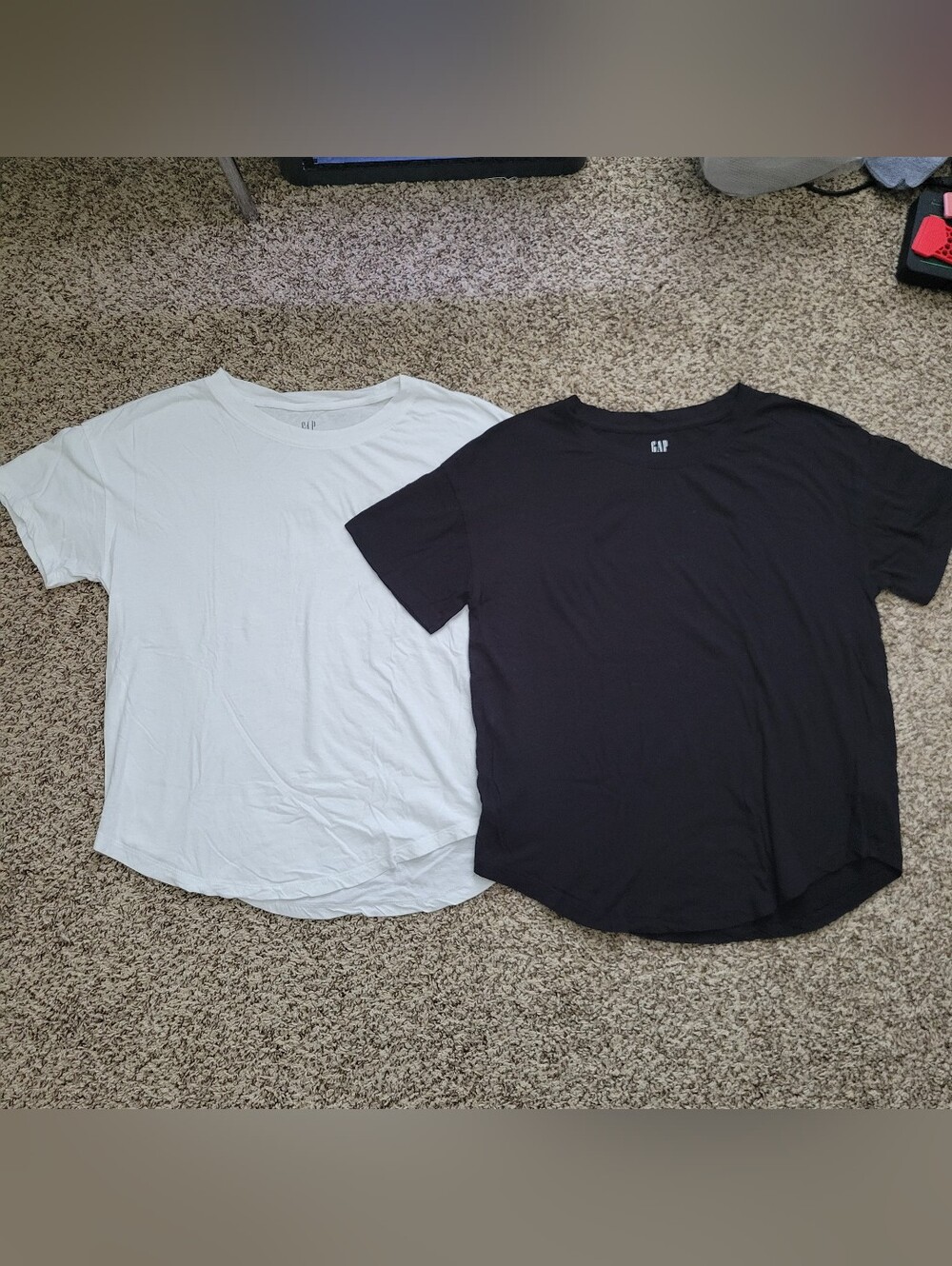 Gap Bundle T-shirt Shirt Top Short Sleeve Crew Neck Black White Cotton Small